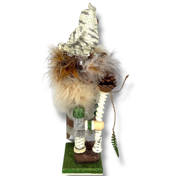 Kurt Adler Hollywood Nutcracker Woodsman With Owl Hat 15" NWB - Picture 6 of 12